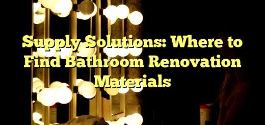 Supply Solutions: Where to Find Bathroom Renovation Materials 